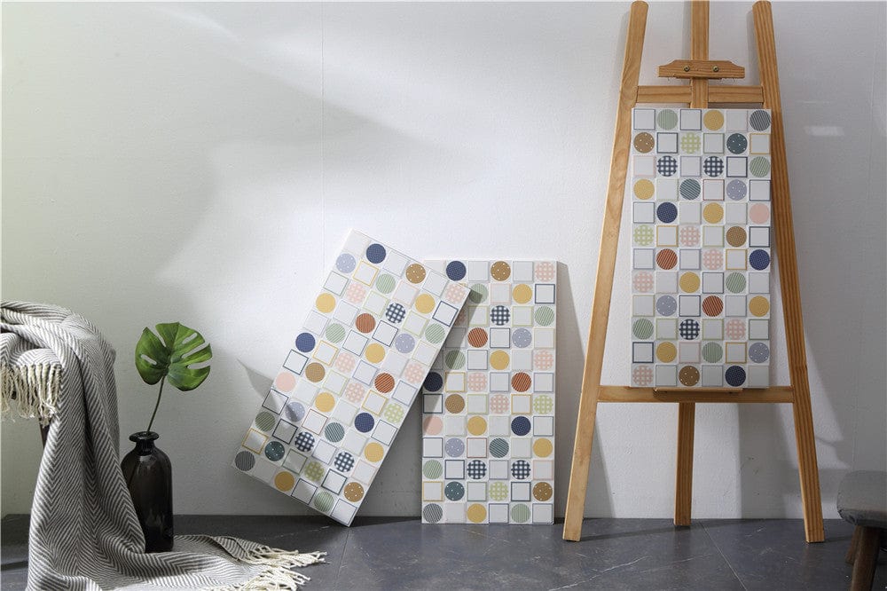 Geometry Bohemian Series - Milky Way Set 1 Satin 300x600mm Ceramic Tile
