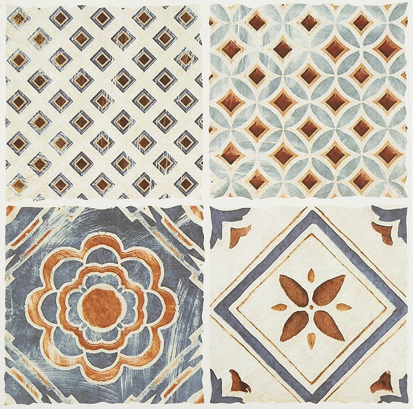 Geometry Bohemian Series - Magic Symbols Heartland Satin 300x300mm Ceramic Tile