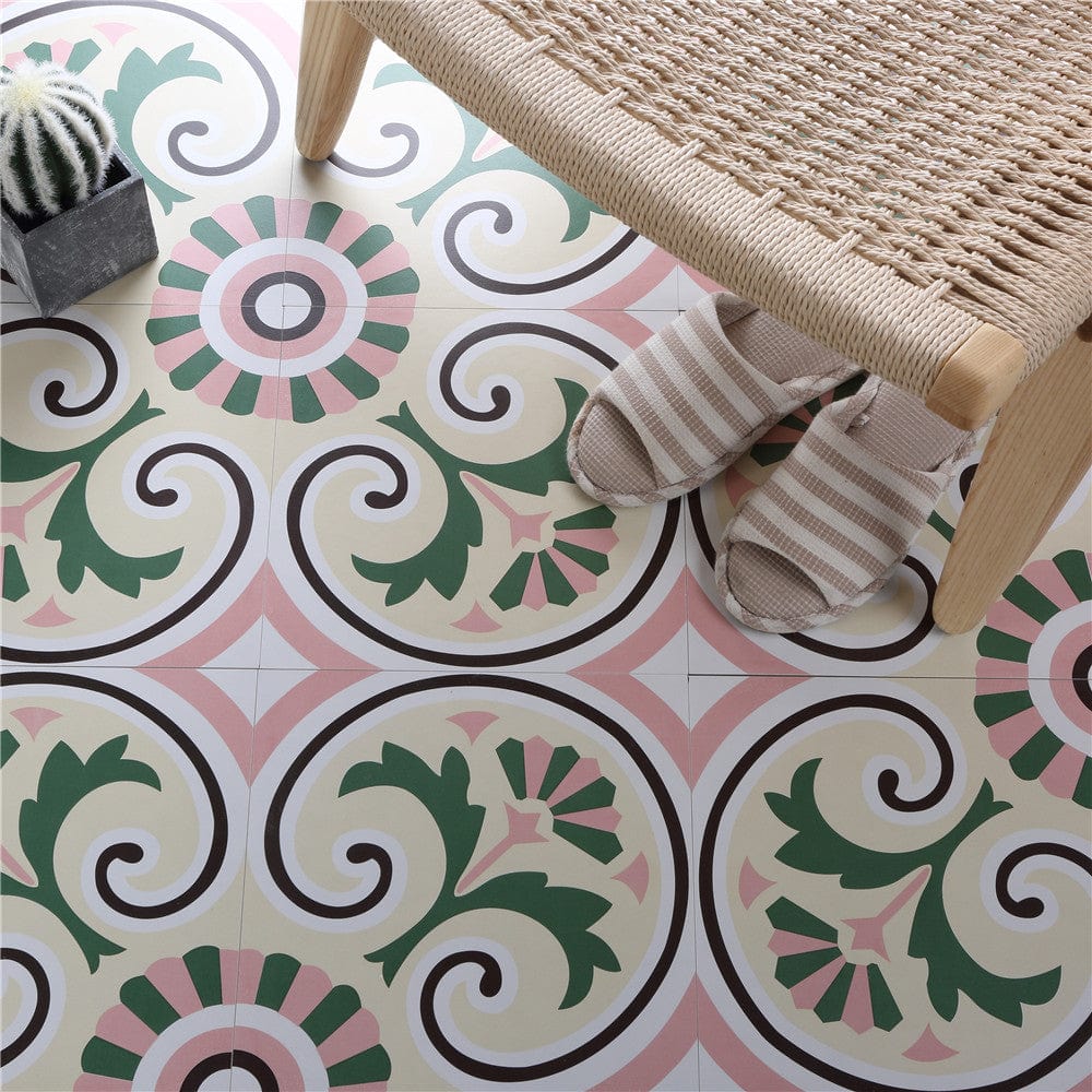 Pink Lovers Series - Garden Swing Satin 300x300mm Ceramic Tile