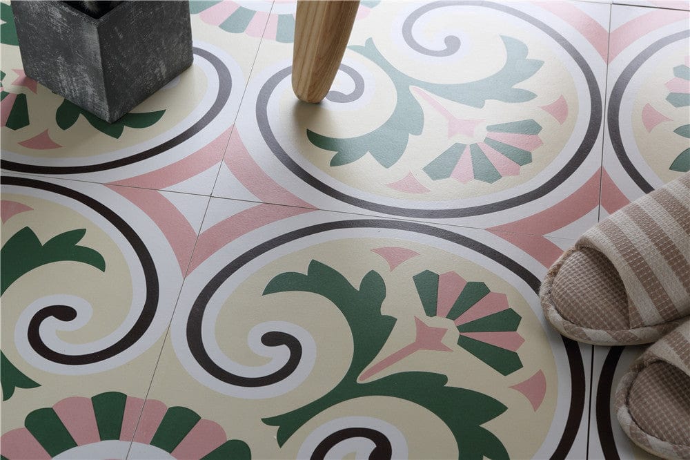 Pink Lovers Series - Garden Swing Satin 300x300mm Ceramic Tile
