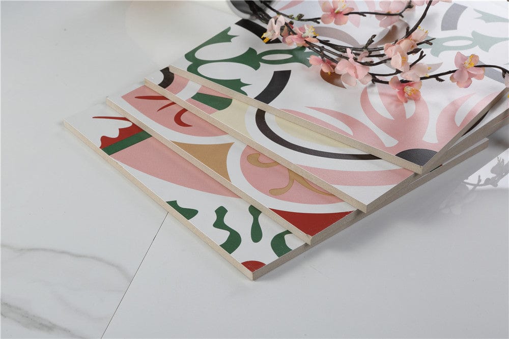 Pink Lovers Series - Garden Swing Satin 300x300mm Ceramic Tile