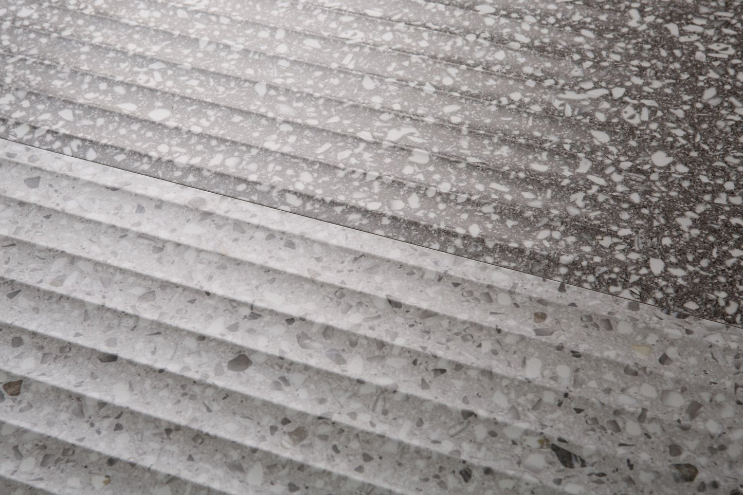 Recreated Terrazzo Series - Platinum Satin 300x600mm 3D Wavy Textured Ceramic Tile