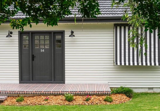 The Perfect Welcome: GeoMod Series Mosaic Matinee Tiles Add Timeless Charm to the Entryway in Belmont, NSW