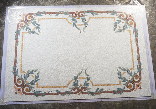 Entry Floor - Custom Stone Mosaic