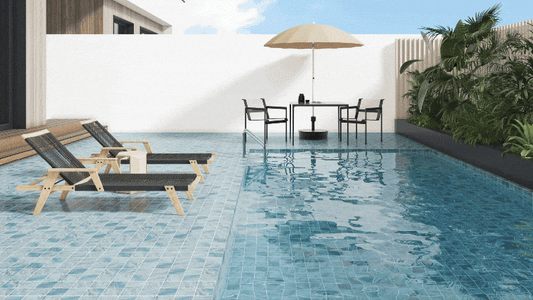 Pool Tile Trend: Large Scale Mosaic Pool Tiles