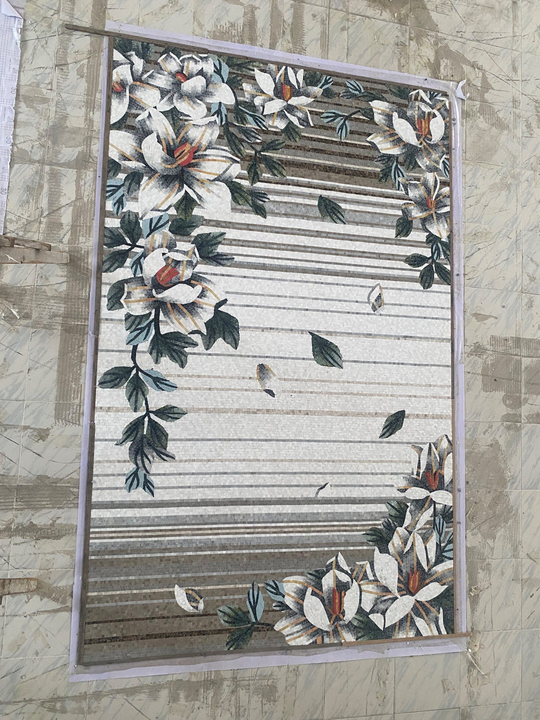 Nature's Rhythm Stone Mosaic Art