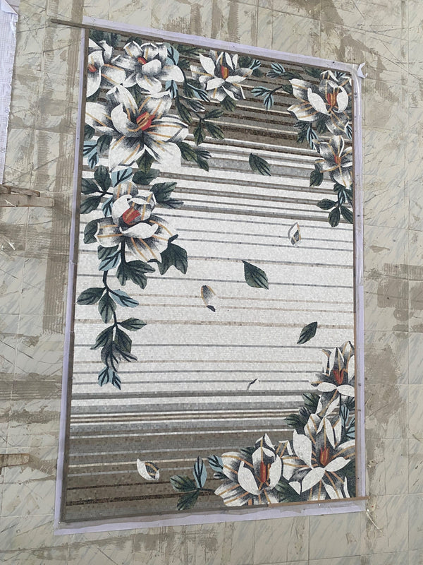 Nature's Rhythm Stone Mosaic Art