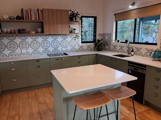 Transform Your Kitchen: Featured Backsplash Tiles & Retro Charm | Currumbin Waters, QLD