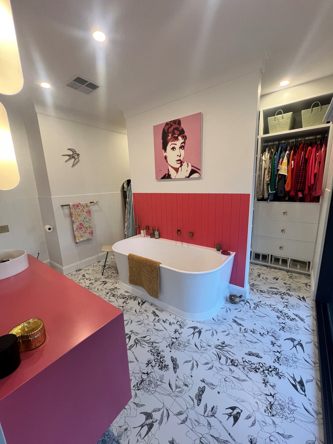 Bold and Beautiful: Bathroom Renovation with Bloom Series Flora and Fauna Tiles