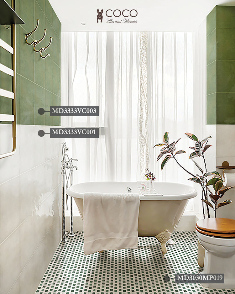 Green Geometric Patterned Tile | Green Magic Series Time Lapse Matte ...