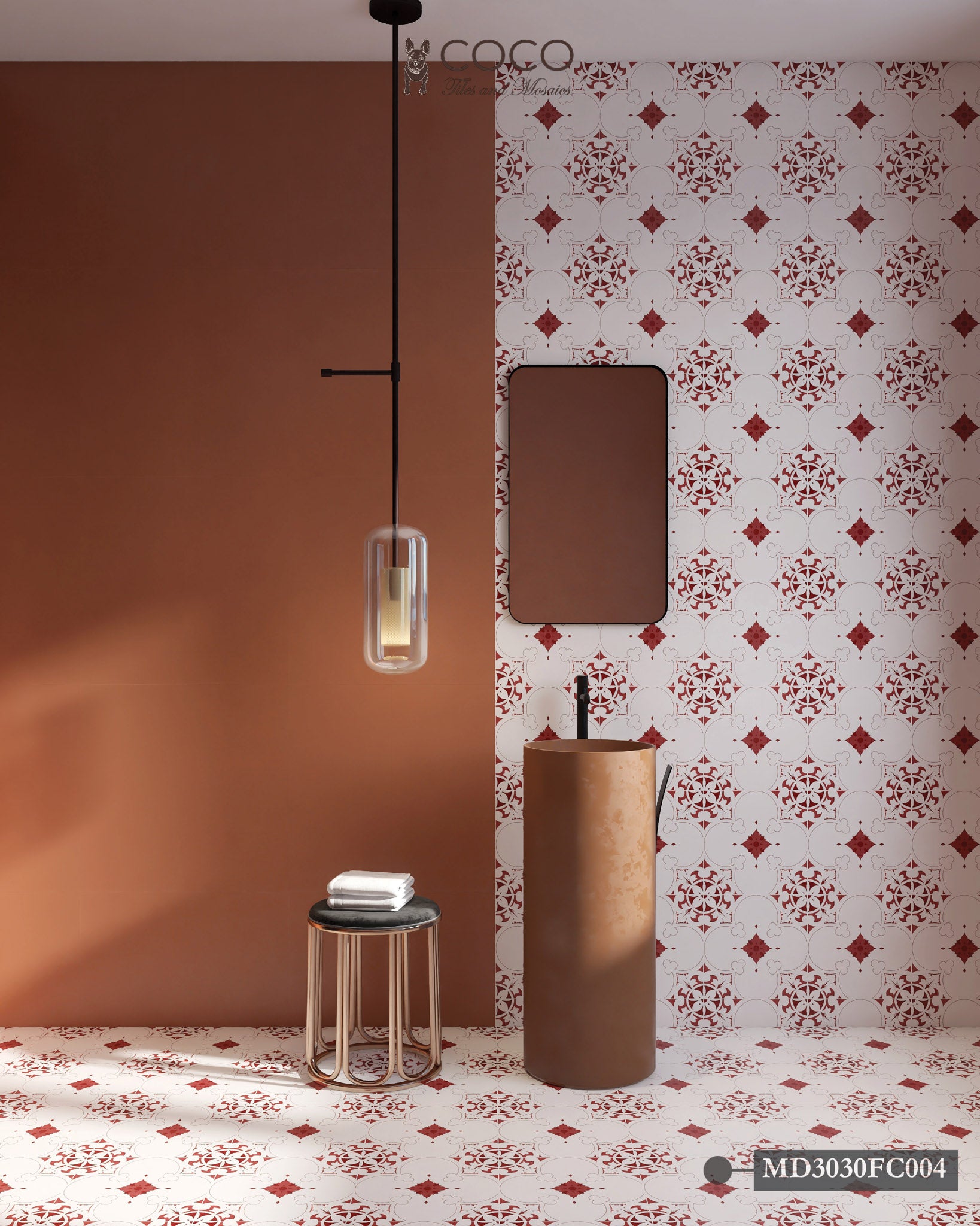 Mediterranean Tile | Forever Classic Series - Fairytale Red 300x300mm ...