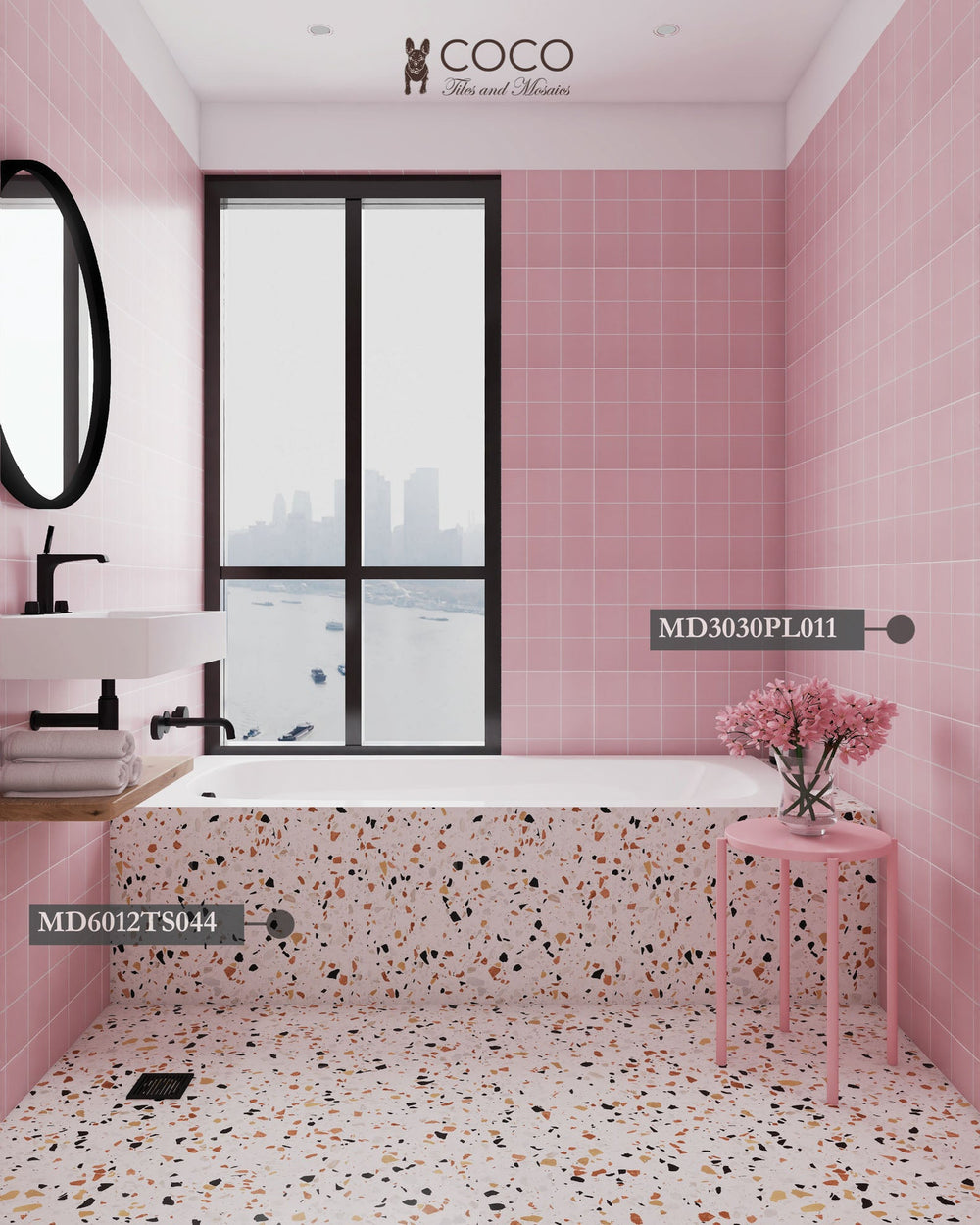 Pink Lovers Series – COCO Tiles and Mosaics