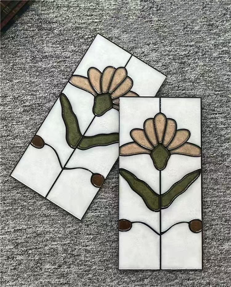 Art Nouveau Series - Poetic Form Pearl Satin 150x300mm Ceramic Tile
