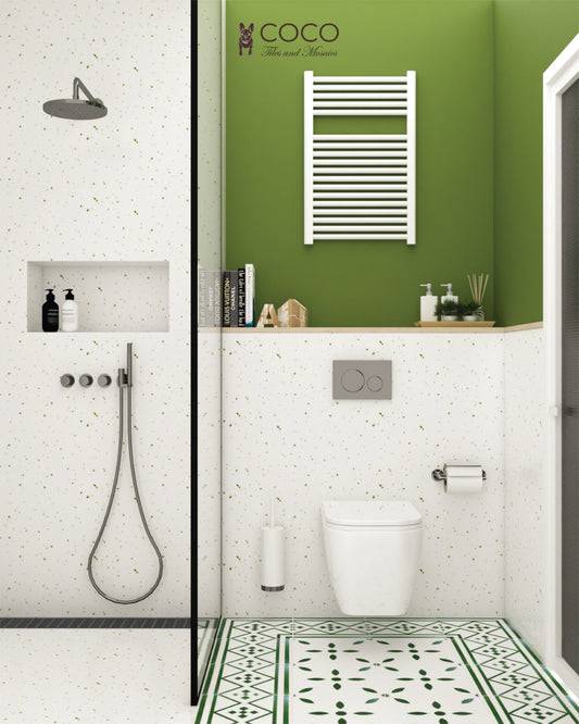Recreated Terrazzo Series - Gallery Green 300x600mm Ceramic Tile