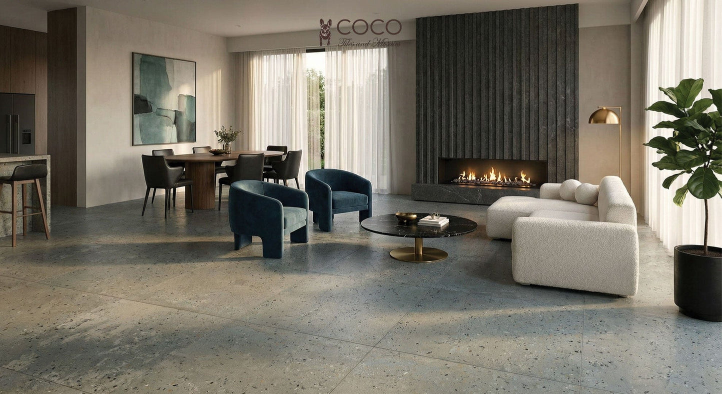 Patina Series - Grigio Azzurro Matt 604x604mm Porcelain Tile