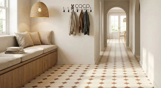 Modern Monochrome Series - Frequency Terracotta Matte 300x300mm Porcelain Tile