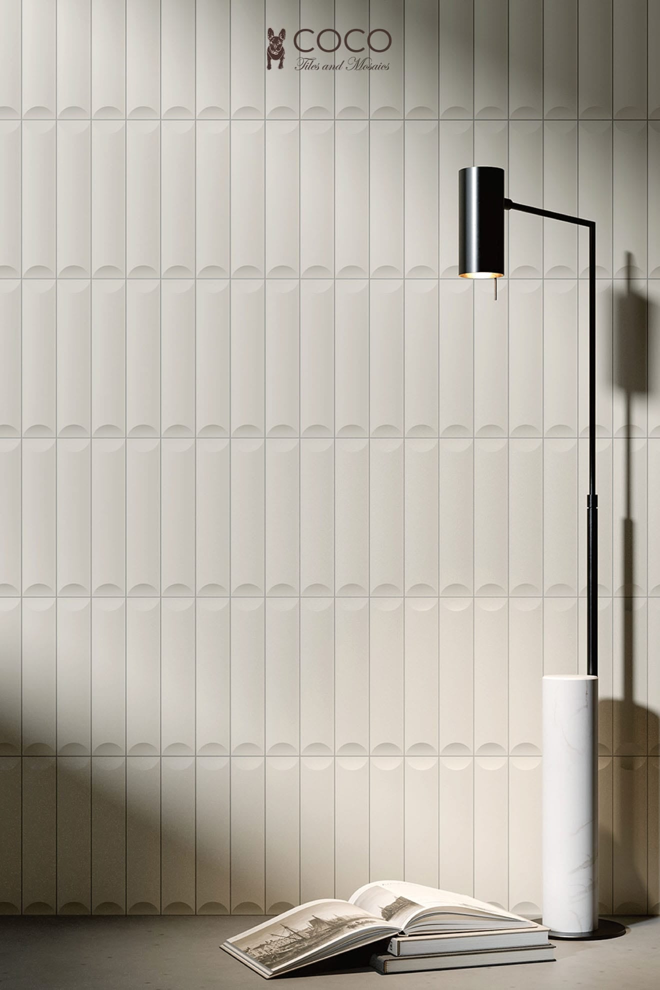 Cadence Series - Feather White STR 3 Matt 64x300mm Porcelain Tile