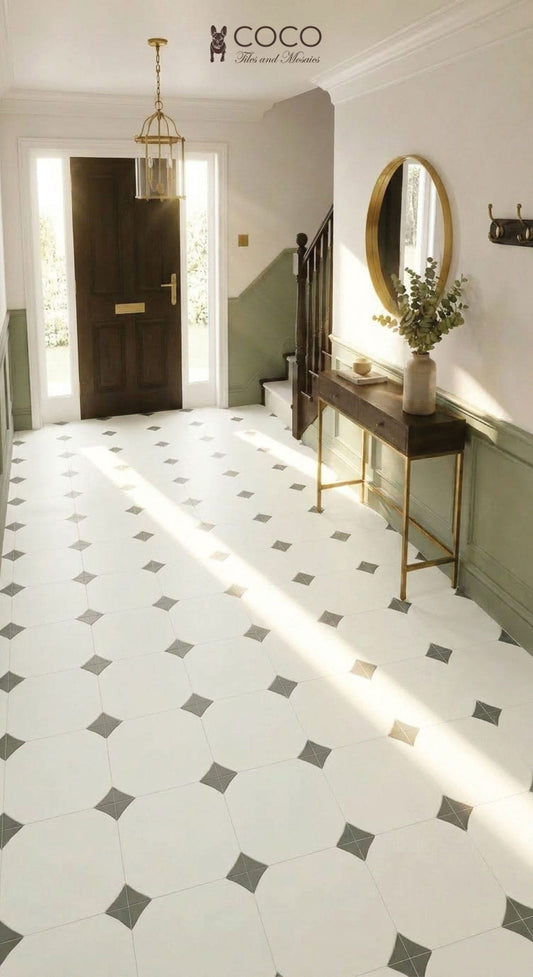 Modern Monochrome Series - Frequency Fern Matte 300x300mm Porcelain Tile
