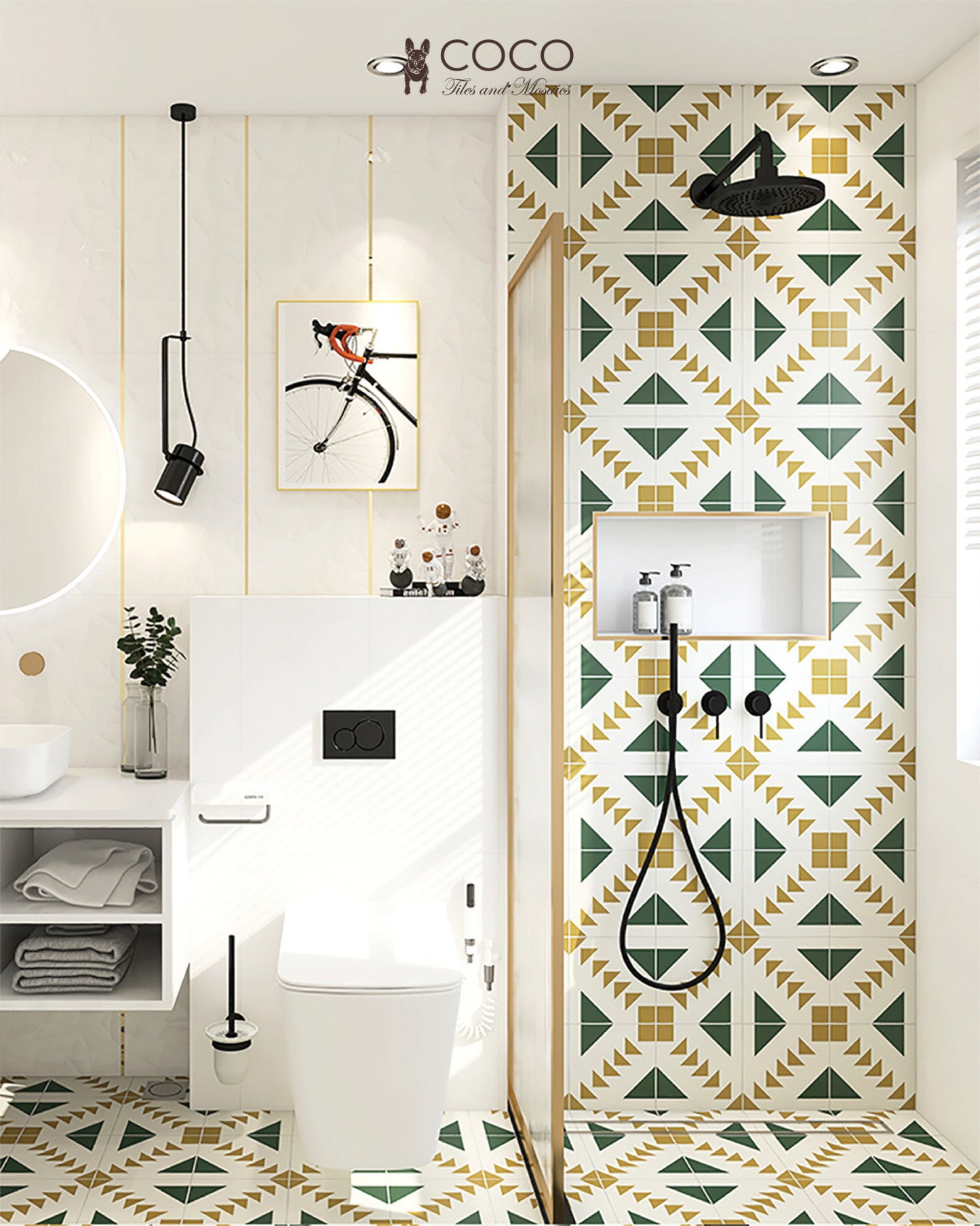 Geometry Bohemian Series - Confidence 300x300mm Ceramic Tile