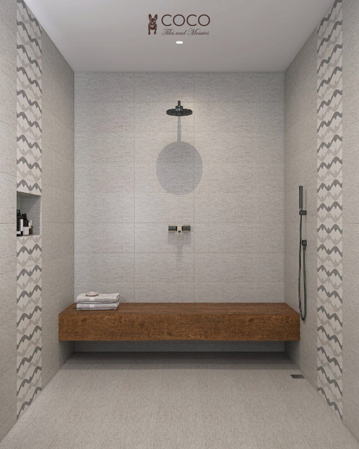 French Flax Series - Silver Satin 300x600mm Ceramic Tile