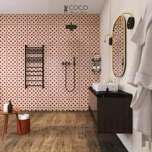 Retro Metro Series - Yesteryear (Red) 300x300mm Ceramic Tile