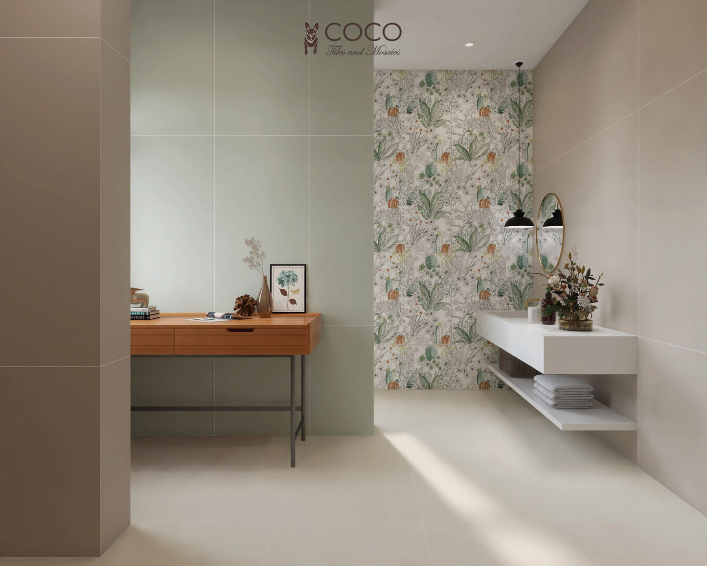 CoCo Starmoon Series - Silver Grass Satin 600x1200mm Porcelain Tile