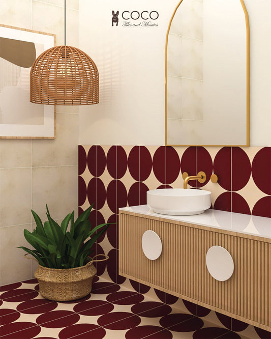 Vintage Chic Series - Alabaster Gloss Grande 500x500mm Ceramic Tile