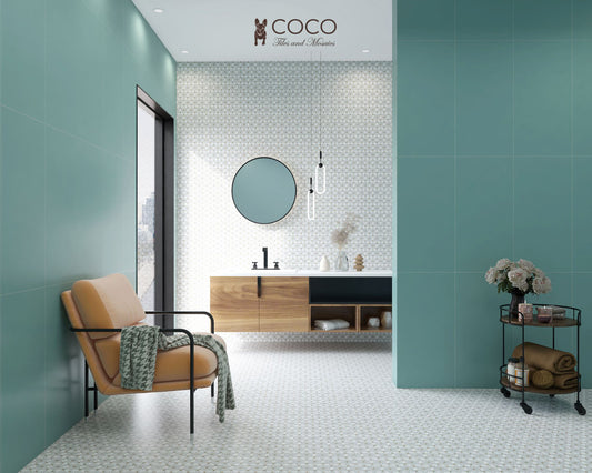 Coastal Colour Palette Series - Earth Tones Coastal Sea Green 400x800mm Ceramic Tile