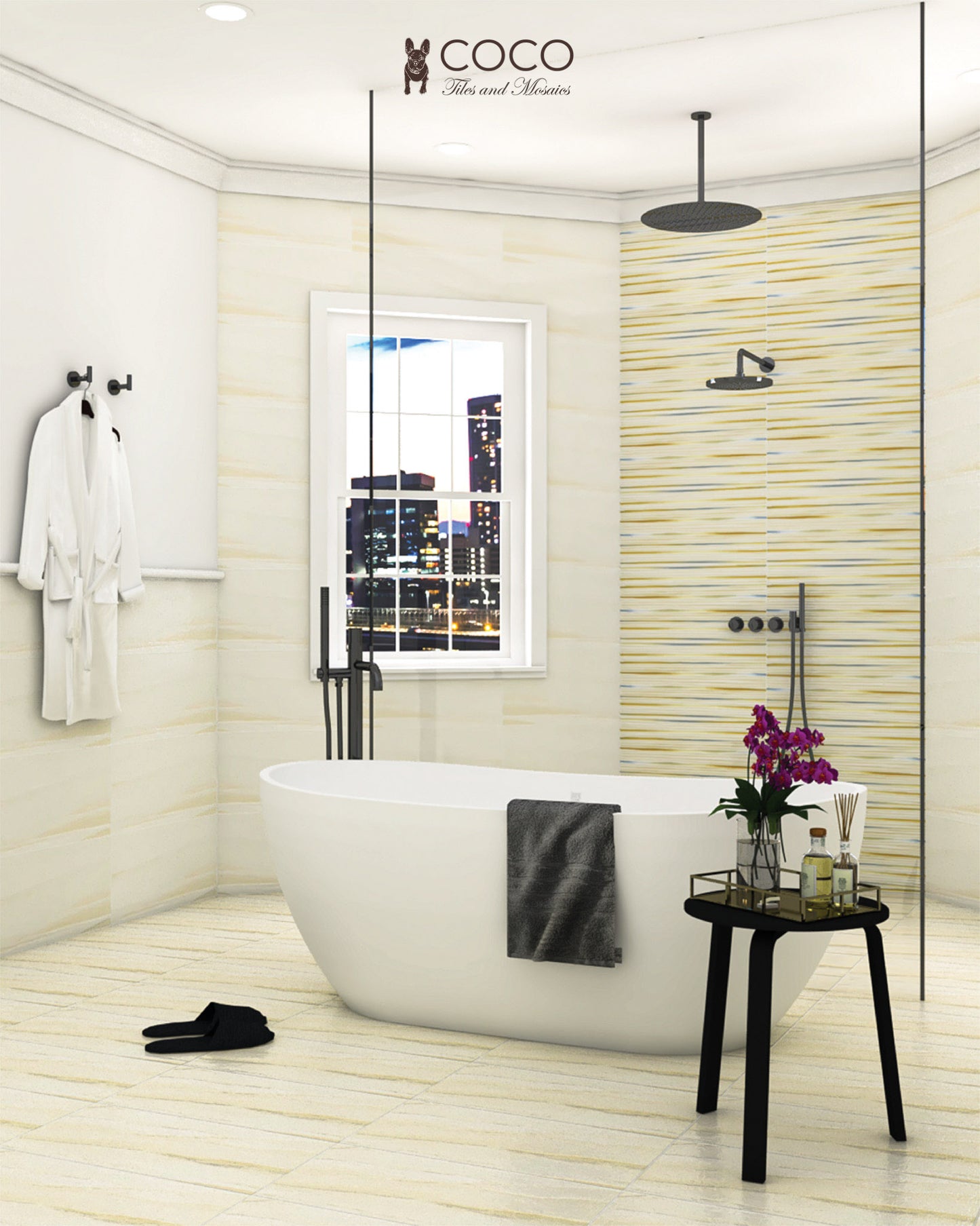 Allegra Series - Sunrays 300x600mm Ceramic Tile