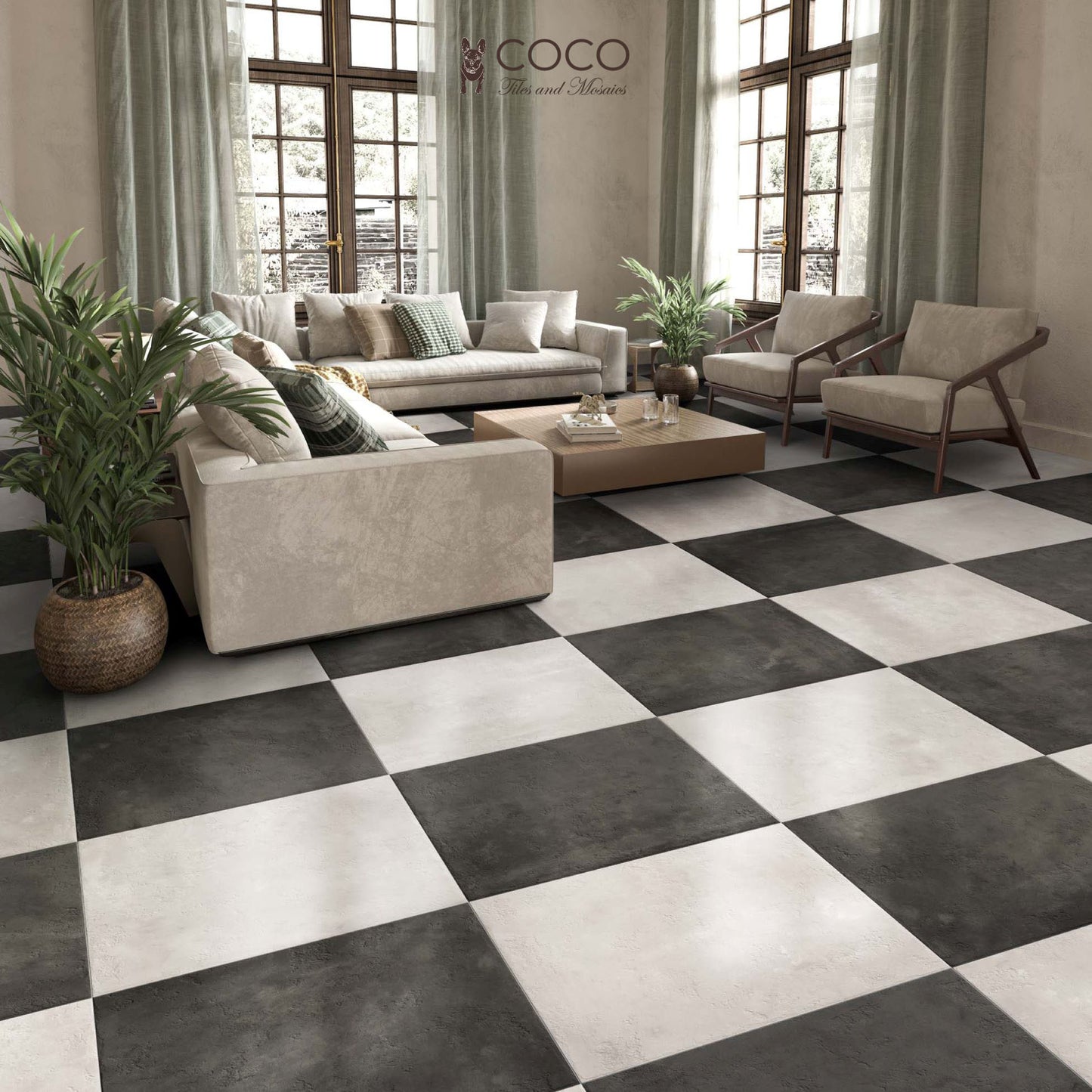 Blend Series - White Natural 592x592mm Porcelain Tile