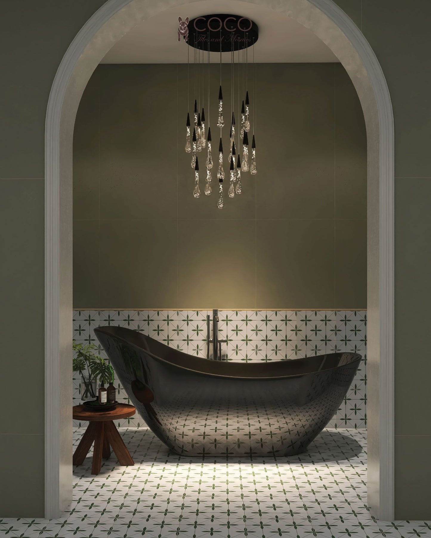 Retro Metro Series - Botanica Belle 300x300mm Ceramic Tile