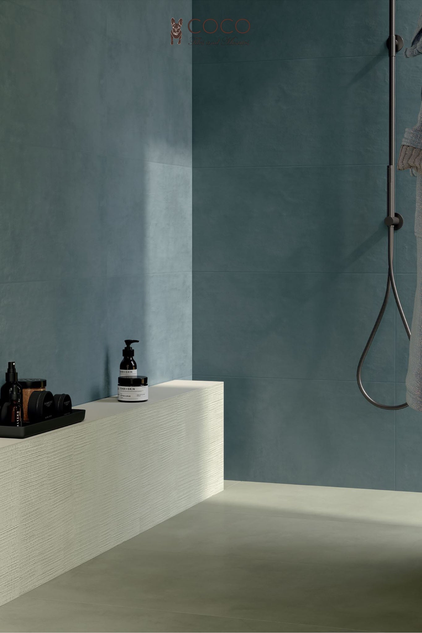 Symphony Series - Midnight Blue Matte 400x800mm Ceramic Wall Tile