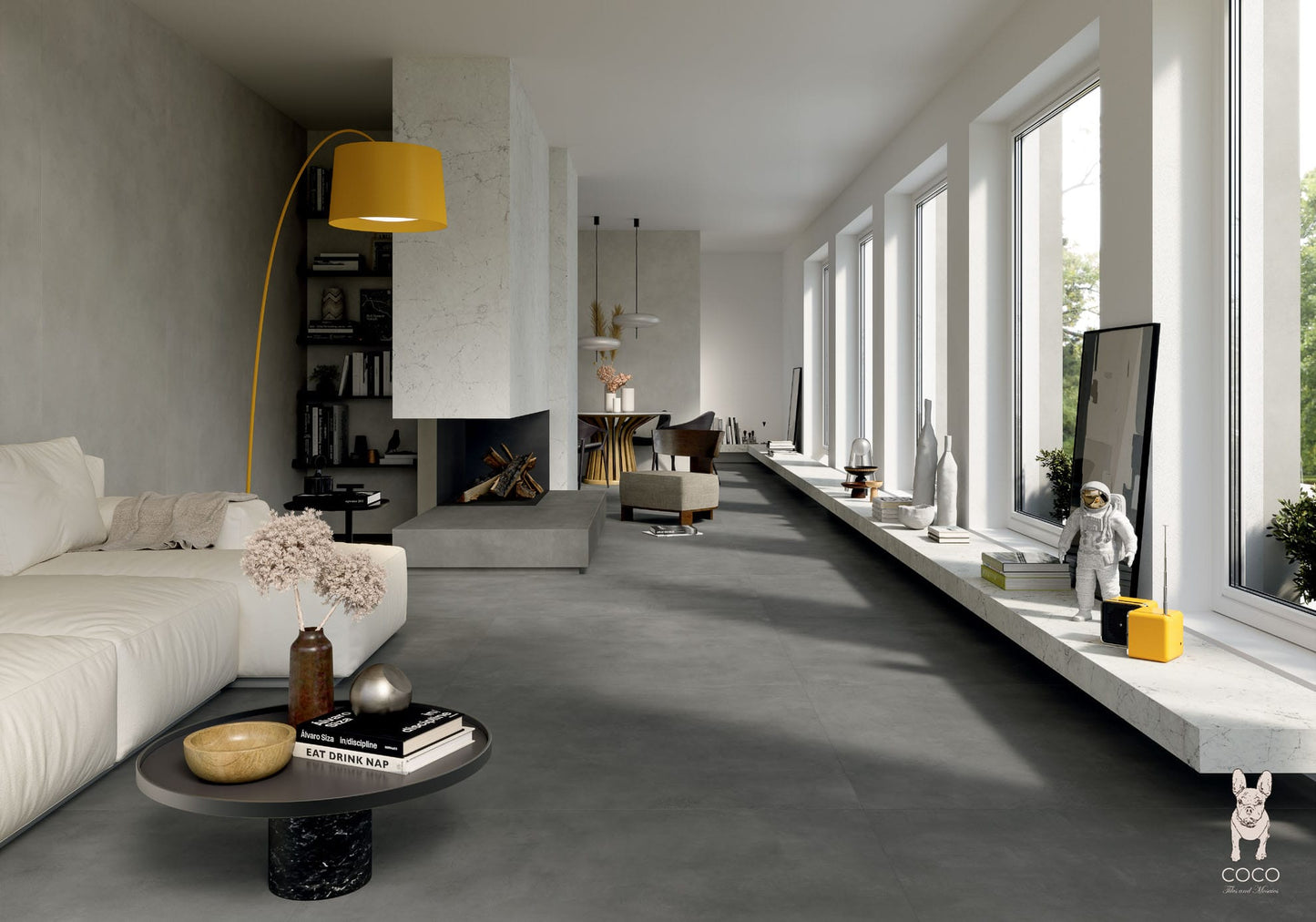 Symphony Series - Midnight Shadow Matte 600x1200mm Porcelain Tile