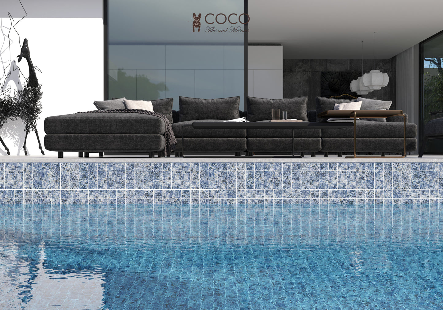 CoCo & Breezy Series - Greek Islands Matte 97x97mm Mosaic Tile