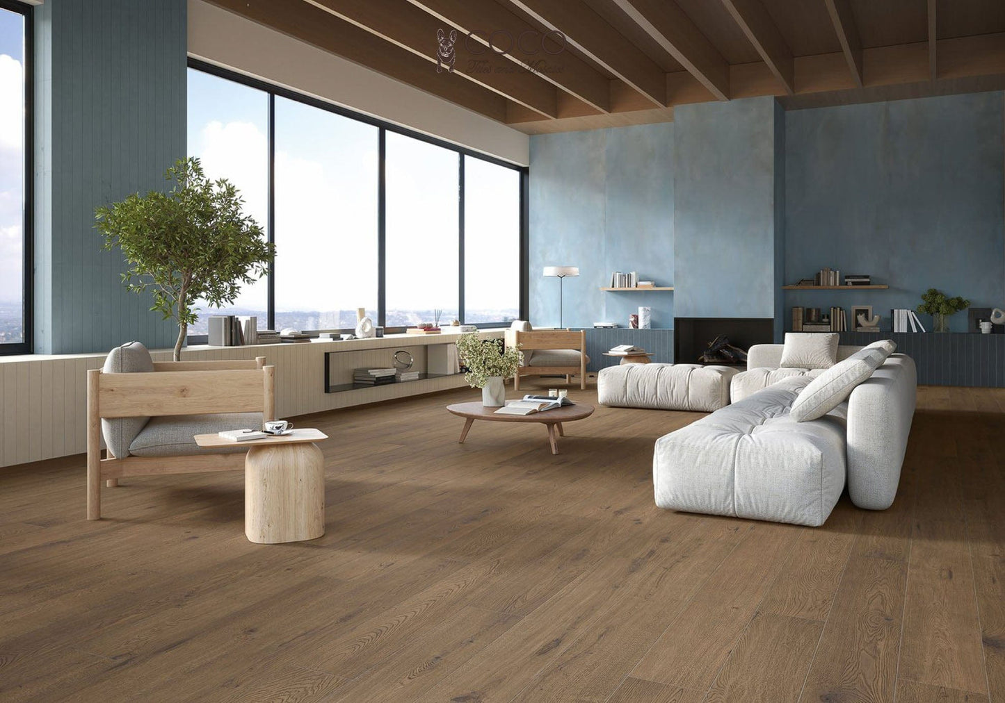 Driftboard Shore Series - Deep Sea Matte 75x600mm Porcelain Tile