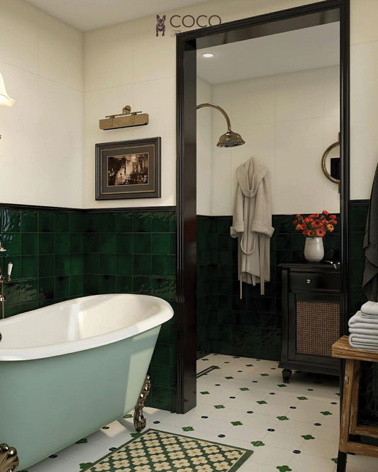 Moroccan Glaze Series - Between Green Gloss 400x800mm Porcelain Tile