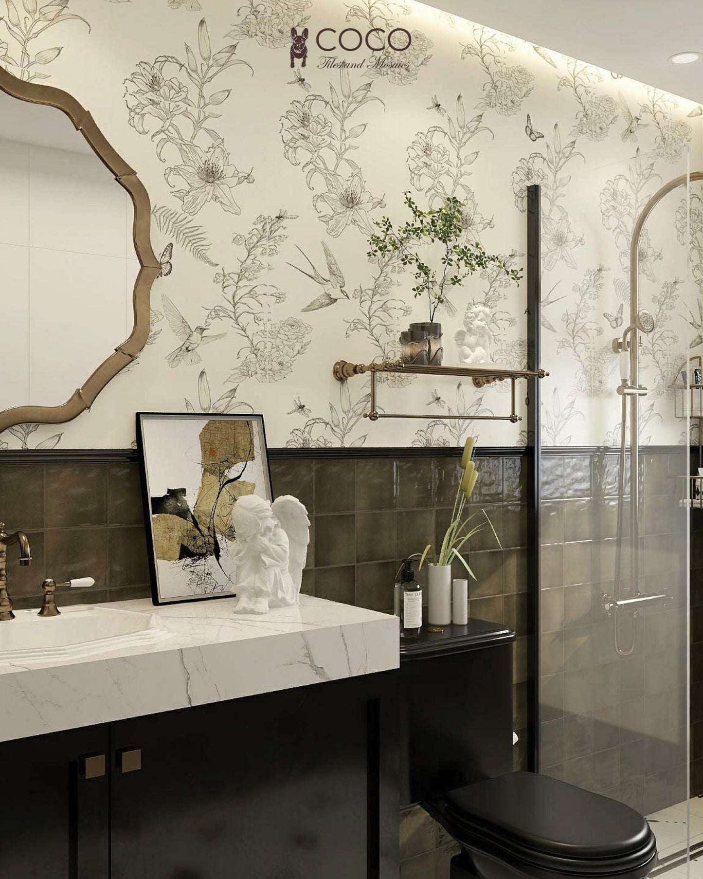 Moroccan Glaze Series - Smoke Between Gloss 400x800mm Porcelain Tile