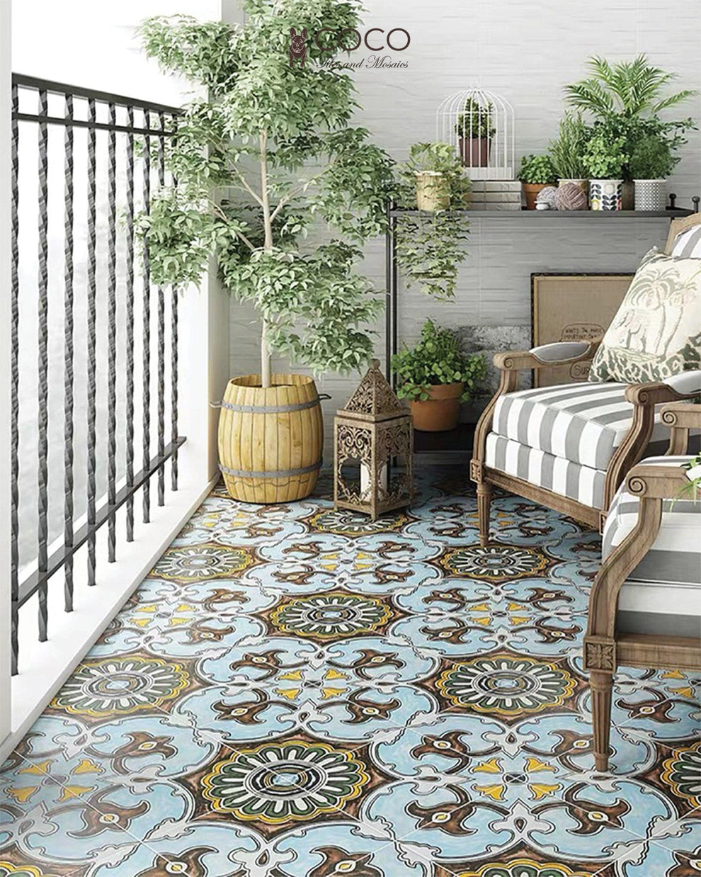 Mediterranean Tile | Forever Classic Series - Fairyland 300x300mm Hand ...