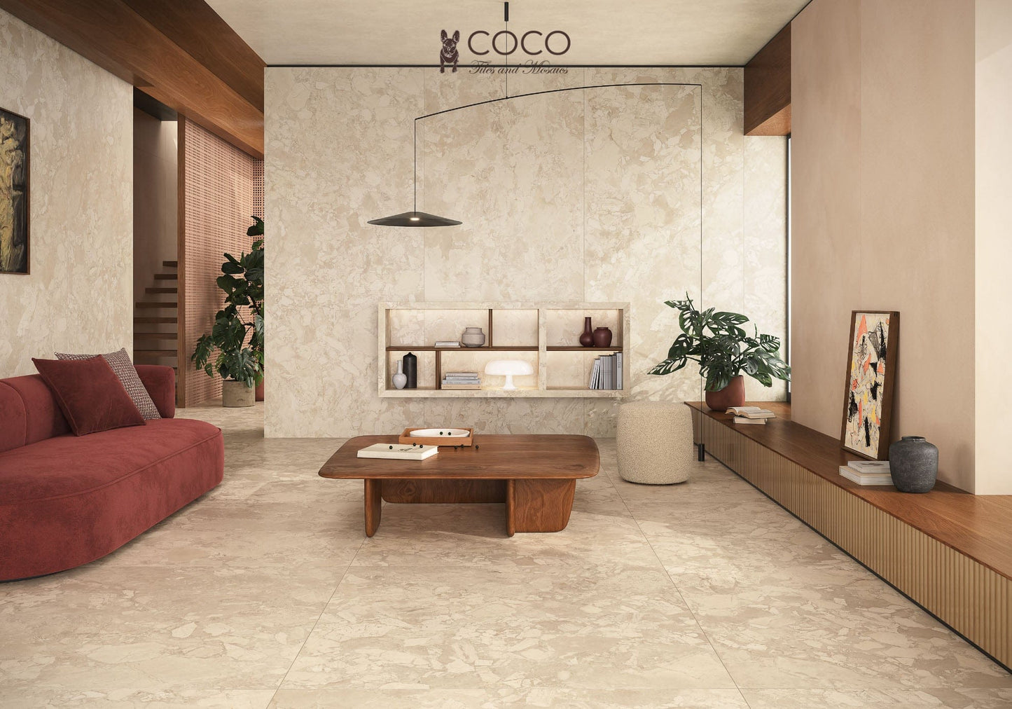 Fragmenta Series - Cappuccino Matt 600x600mm Porcelain Tile
