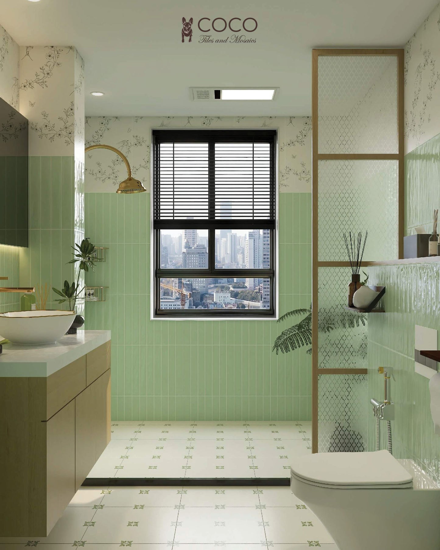 Coastline Series - Boardwalk Seagrass Gloss 400x800mm Porcelain Tile