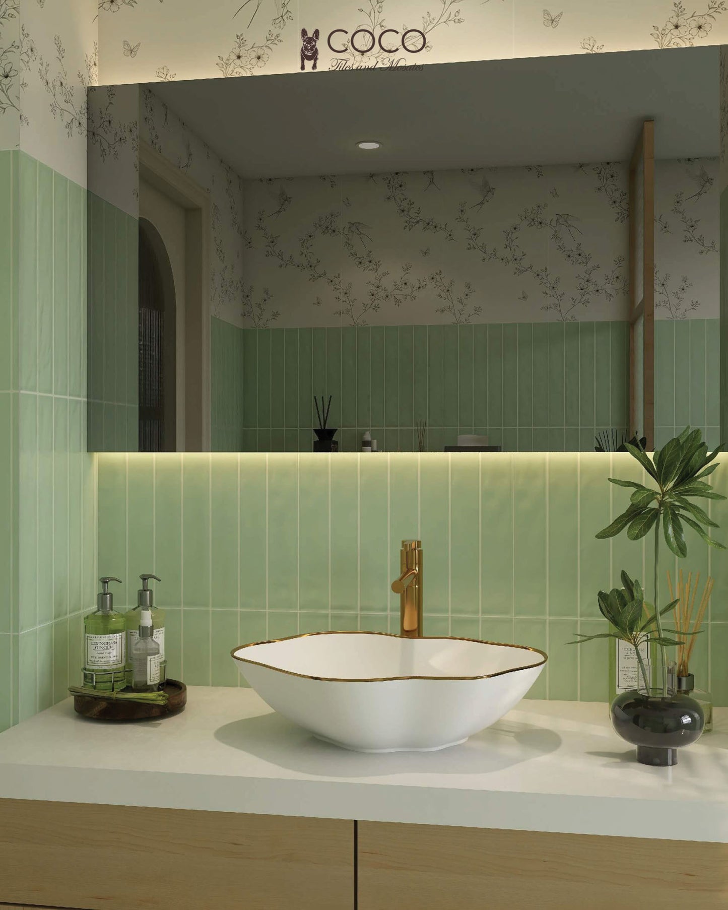 Coastline Series - Boardwalk Seagrass Gloss 400x800mm Porcelain Tile