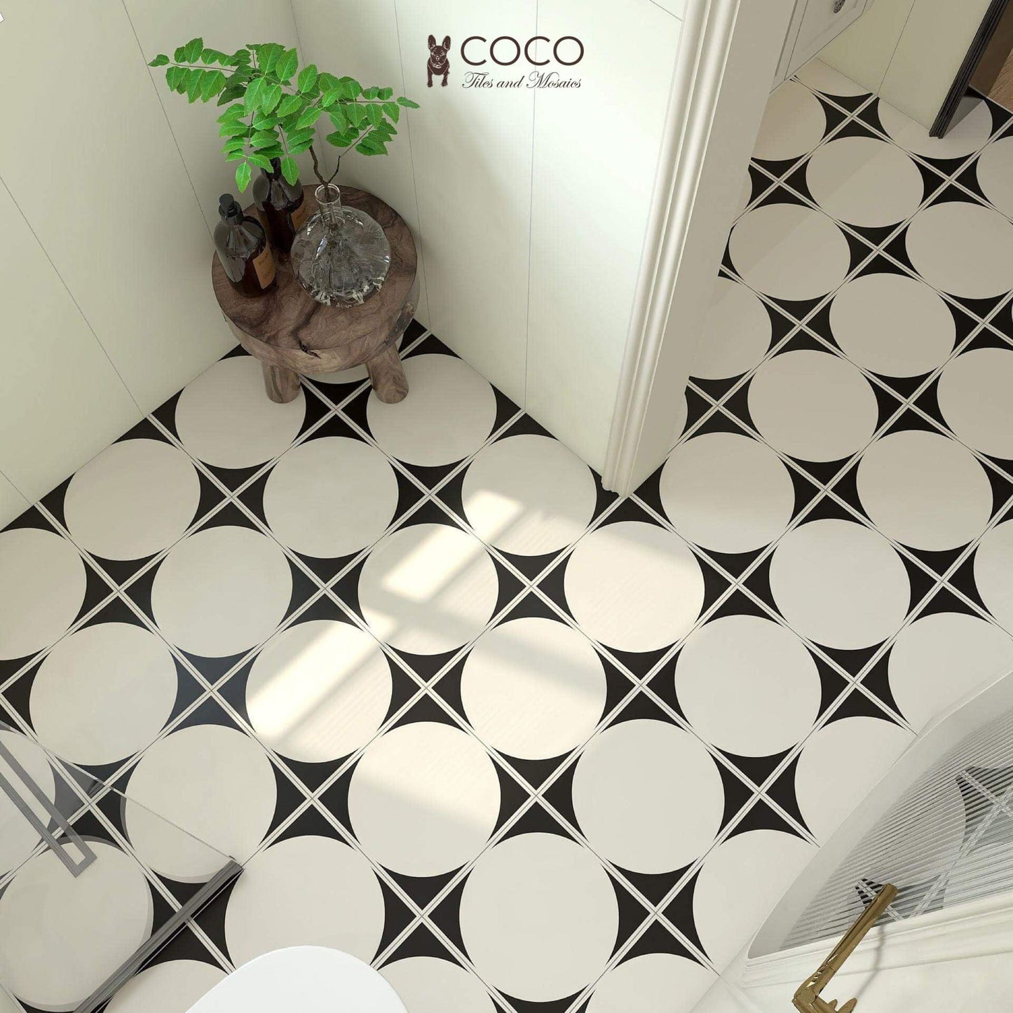 Modern Monochrome Series - The Cream Drop Matte 300x300mm Porcelain Tile