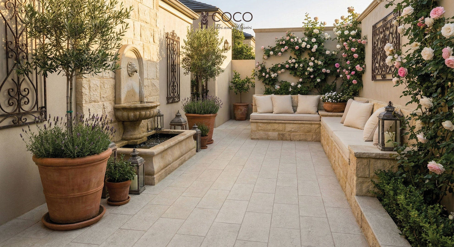 Arcadia Series - Ancient Whisper Textured 225x453mm Porcelain Tile