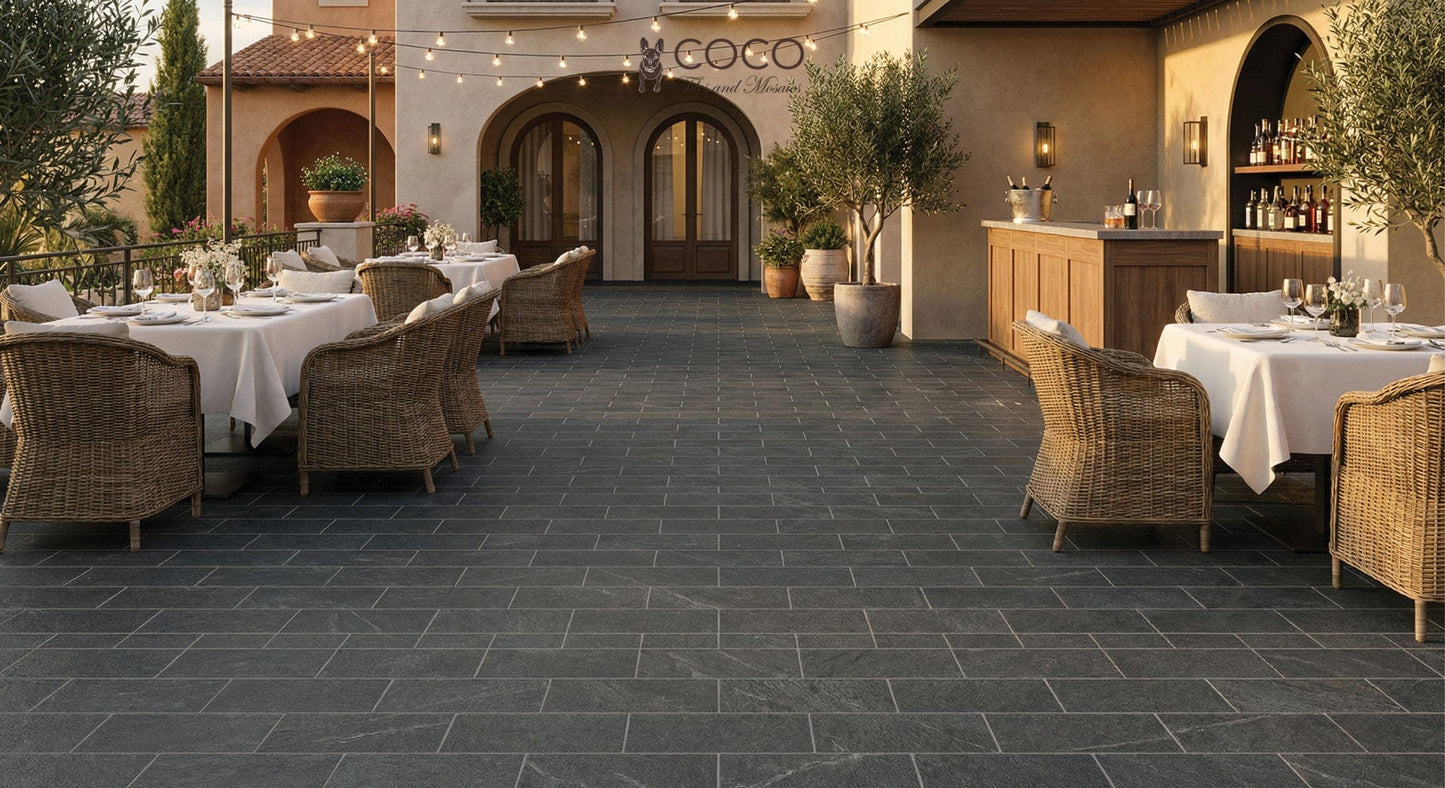 Arcadia Series - Celestial Veil Textured 225x453mm Porcelain Tile