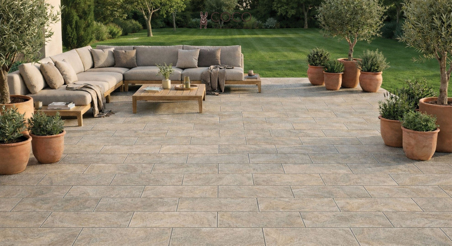 Arcadia Series - Sunset Embrace Cliffs Textured 225x453mm Porcelain Tile