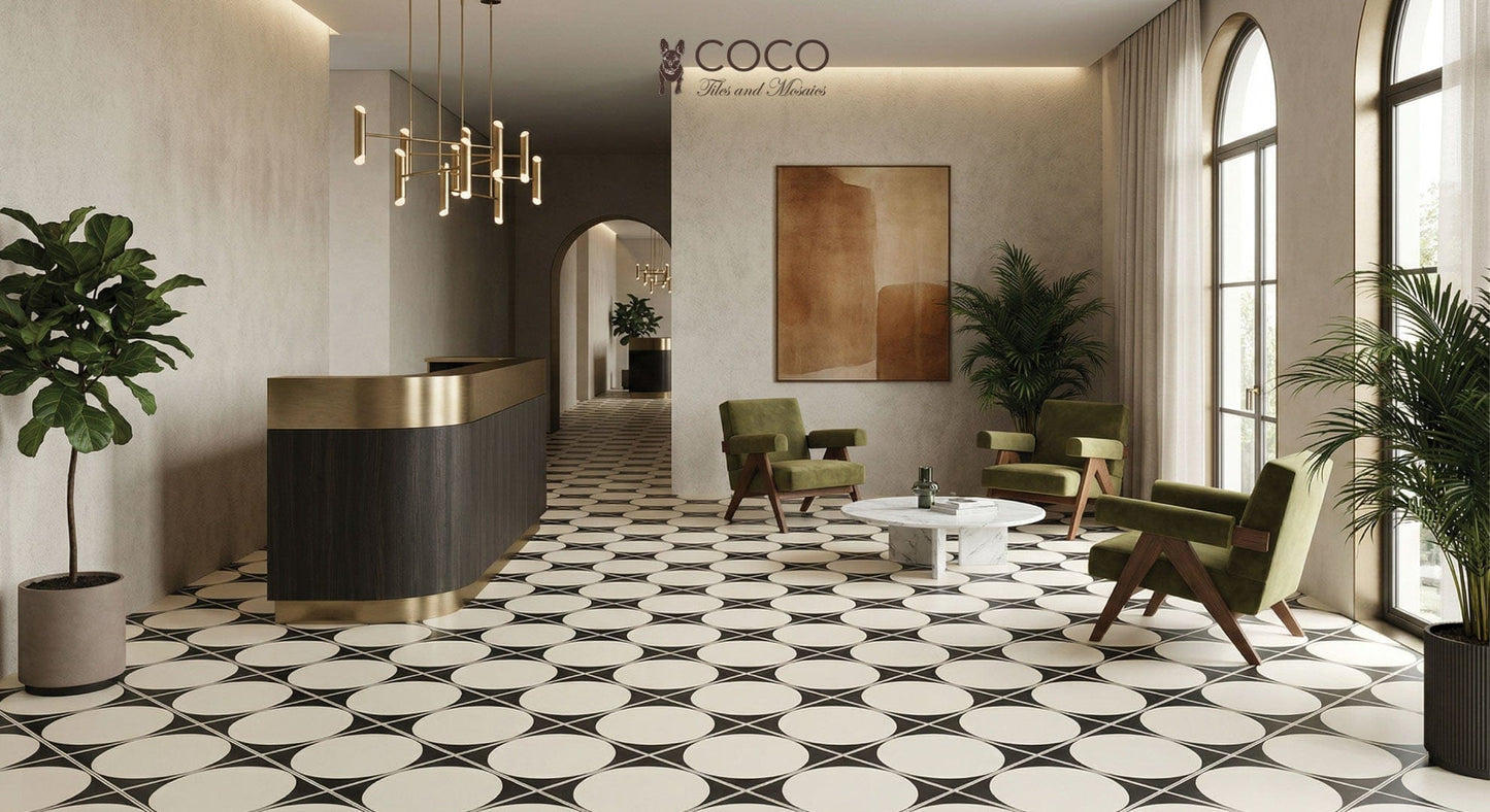 Modern Monochrome Series - The Cream Drop Matte 300x300mm Porcelain Tile