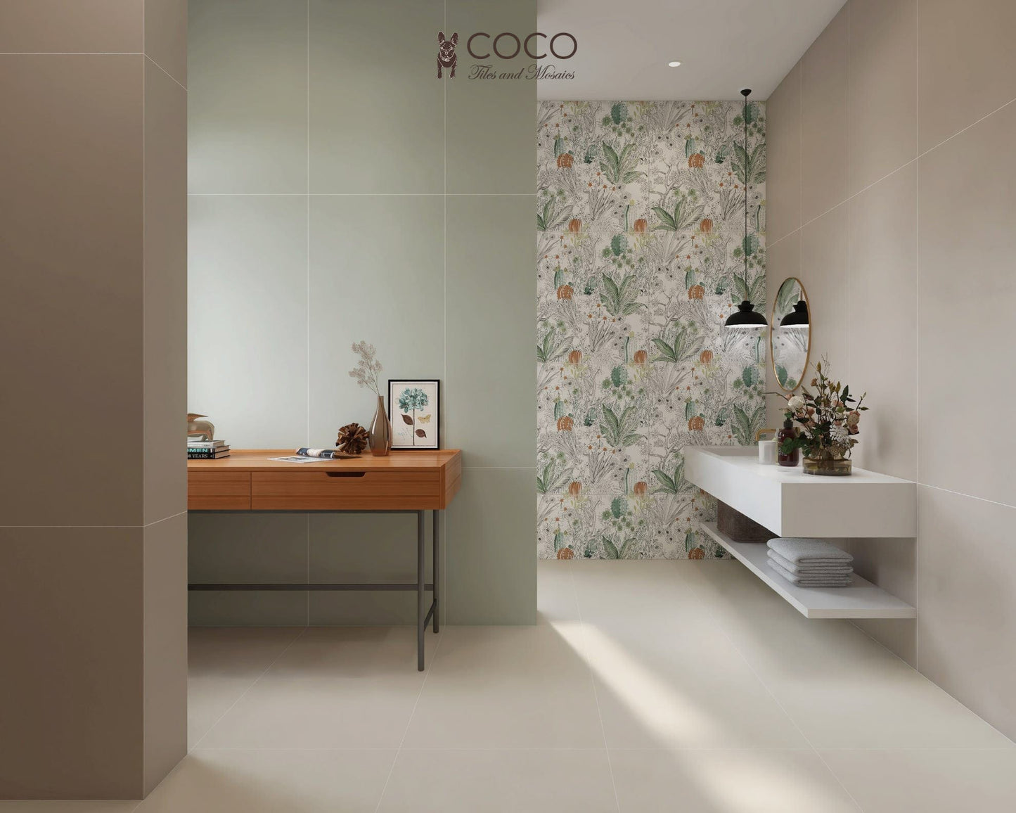 CoCo Starmoon Series - Stowe White Satin 600x1200mm Porcelain Tile