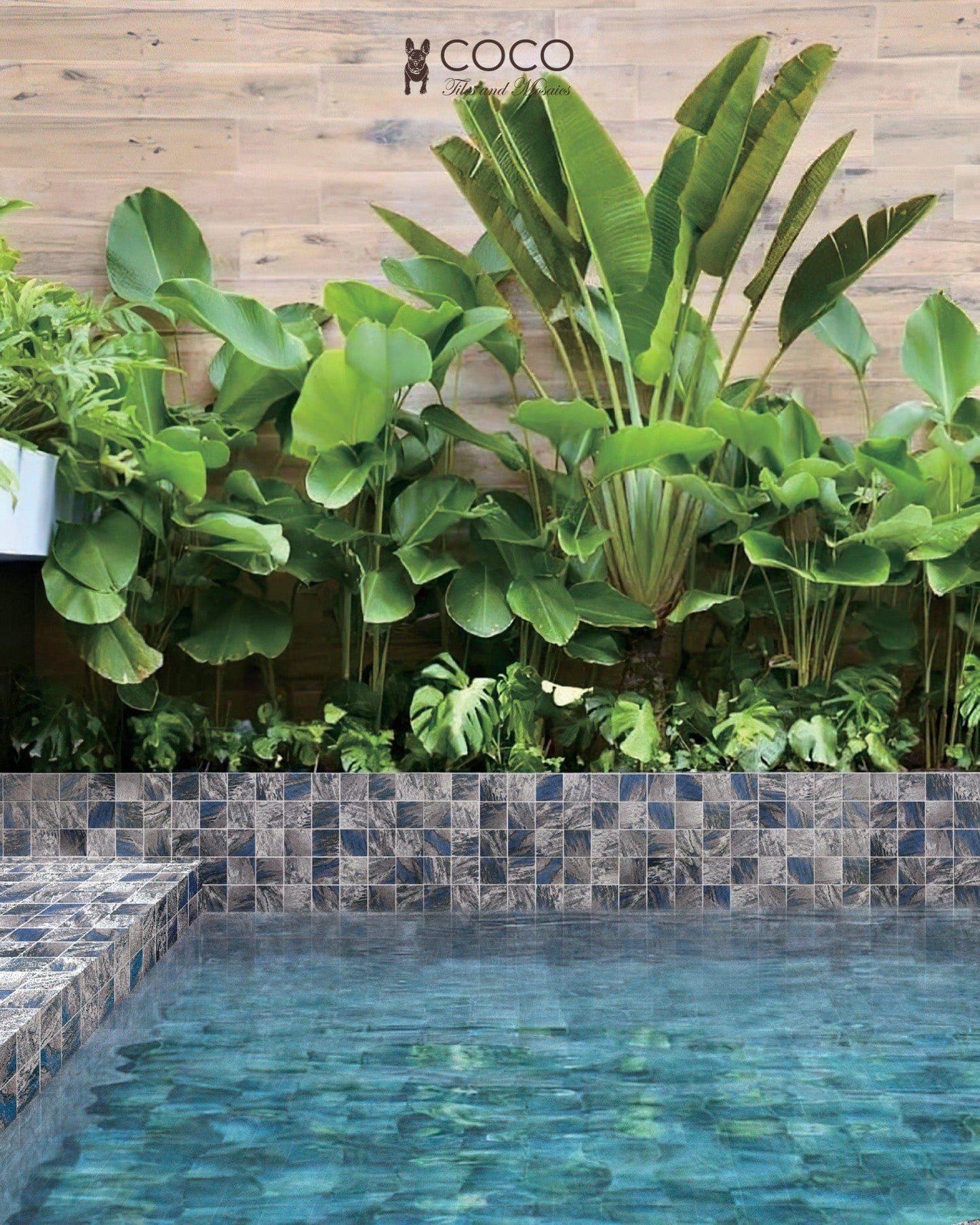 CoCo & Breezy Series - Greek Islands Matte 97x97mm Porcelain Mosaic Pool Tile