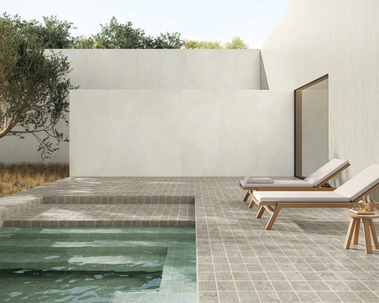 Hidden Gem Series - Chalk Naturale Matte 97x97mm Mosaic Tile
