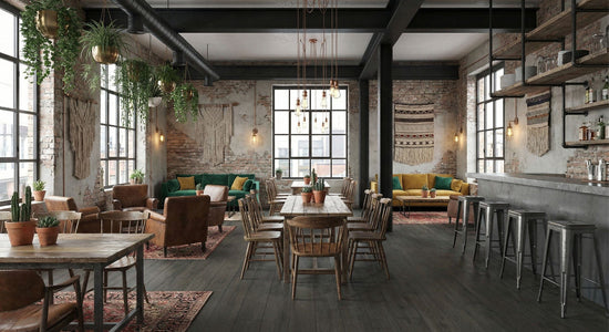 Dark Planks & Daydreams tile look featuring Grandeur Touch Midnight Oak Matt
200x1200mm wood-look porcelain tile flooring